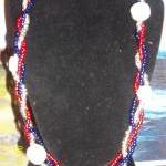 Red, White, And Blue Necklace