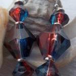 Red And Blue Earrings