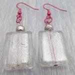 Frosted Glass Earrings