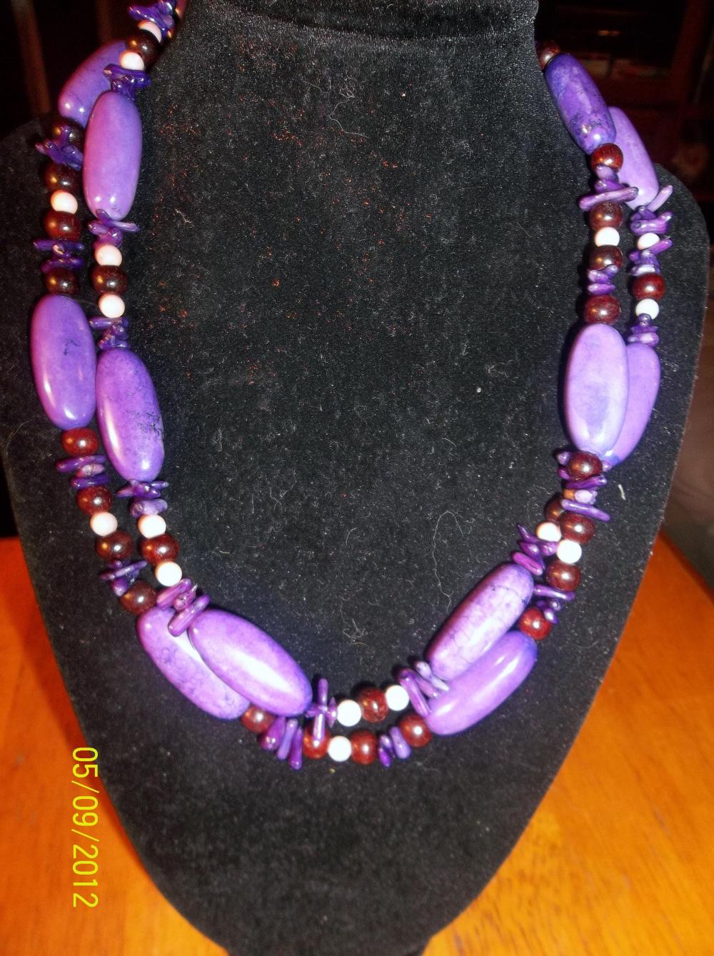 Double Purple Necklace