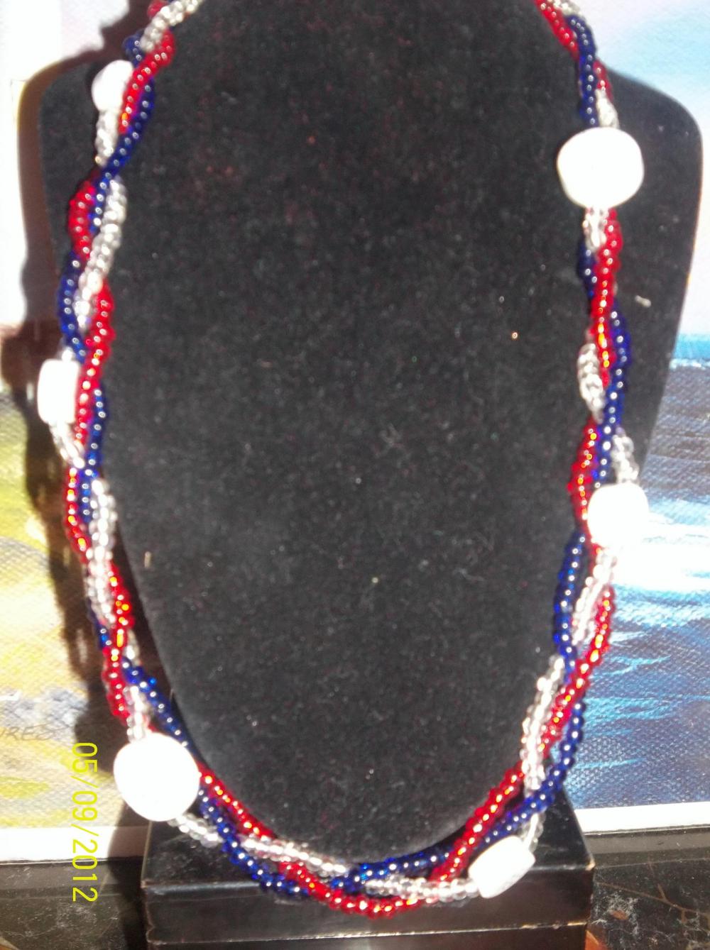 Red, White, And Blue Necklace