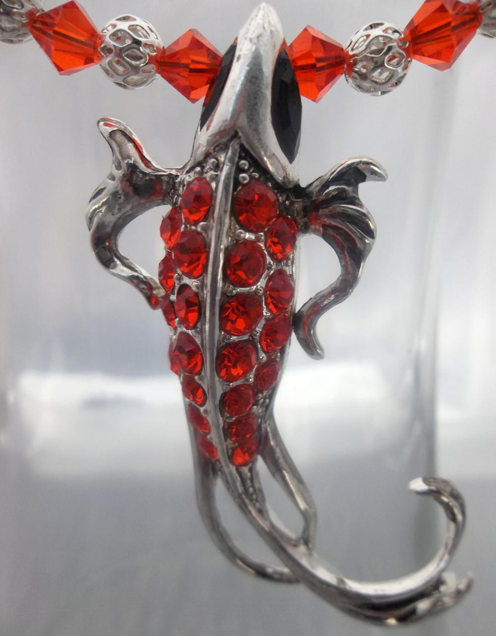 Swarovski Crystal Goldfish Choker Necklace